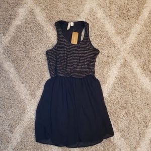 Black dress with gold details